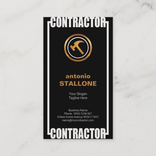 Vet Afbeelding Lijst Algemene constructie Visitekaartje (Voorkant)