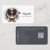 Vet Afro Glam Crafting Business Branding Visitekaartje (Voorkant / Achterkant)