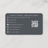 Vet Afro Glam Crafting Business Branding Visitekaartje (Achterkant)