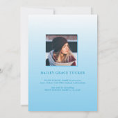 Vet AFSTUDEERDER 2023 Bekleding Licht Blauw Afstud Aankondiging (Achterkant)