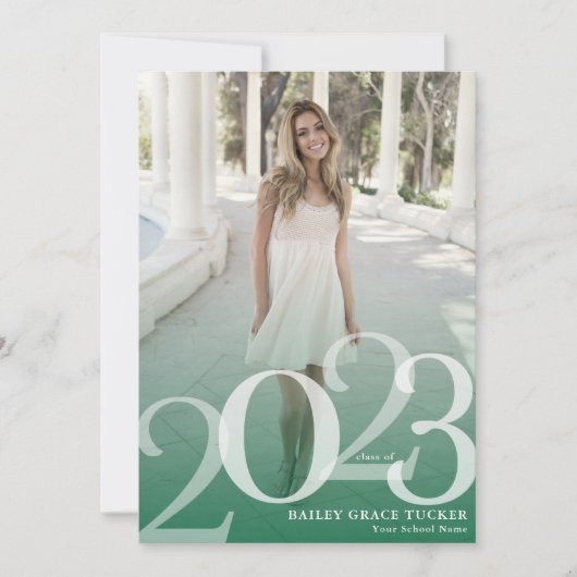 Vet AFSTUDEERDER 2023 Groen Afstuderen van de Bekl Aankondiging (Voorkant)