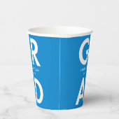 Vet Afstudeerder Blauw Afstuderen Papieren Bekers (Rechts)