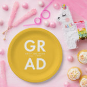 Vet Afstudeerder Geel Afstuderen Papieren Bordje (Feest)