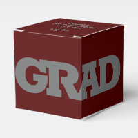 Vet AFSTUDEERDER grijs op donkermaroon Graduparty
