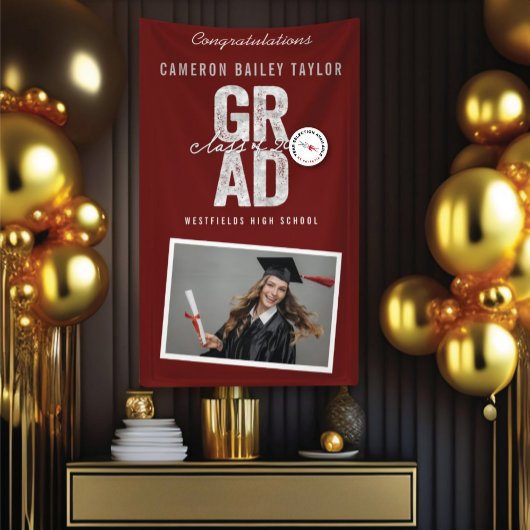 Vet AFSTUDEERDER Klasse van 2025 Foto Graduation P Spandoek