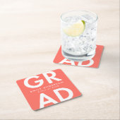 vet Afstudeerder koraal afstudeerfeest Kartonnen Onderzetters (Insitu)