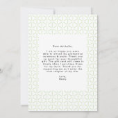 Vet Afstudeerder Lime Green Foto Afstuderen Bedankkaart (Achterkant)