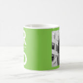 Vet Afstudeerder Lime Green Foto Afstuderen Koffiemok (Center)