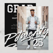 vet Afstudeerder | Mannelijk foto Afstuderen Kaart (Voorkant / Achterkant)