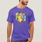 Vet afstudeerder modern trendy afstuderen op maat t-shirt (Voorkant)
