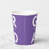 Vet Afstudeerder Paars Afstuderen Papieren Bekers (Rechts)