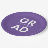 Vet Afstudeerder Paars Afstuderen Papieren Bordje (Gekanteld)