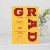 Vet AFSTUDEERDER Rood Afstuderen Kaart (Staand voorkant)