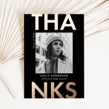 Vet Afstudeerder Roos Goud Afstuderen Dank u kaart