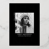 Vet Afstudeerder Roos Goud Afstuderen Dank u kaart (Voorkant)