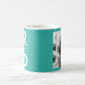 Vet Afstudeerder Turquoise Foto Afstuderen Koffiemok (Center)