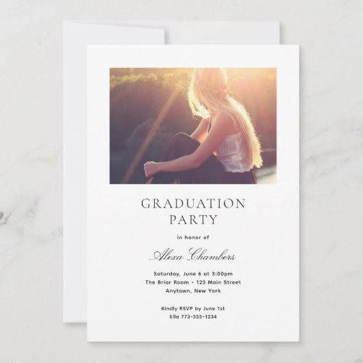 Vet Afstudeerder Volledige foto Afstuderen Kaart (Achterkant)