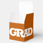 Vet AFSTUDEERDER Wit over verbrande Oranje gradust Bedankdoosjes (Geopend)