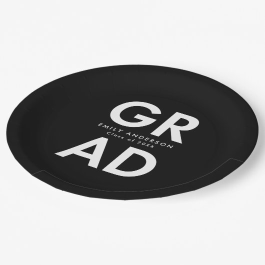 Vet Afstudeerder zwart Afstuderen Papieren Bordje (Gekanteld)