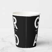 Vet Afstudeerder zwart-wit Afstuderen Papieren Bekers (Rechts)