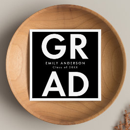 Vet Afstudeerder zwart-wit Afstuderen Servet