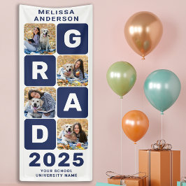 Vet Afstuderen Aangepast 5 Fotogradatie Partij Spandoek