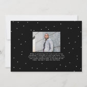 Vet afstuderen eenvoudig coole twee foto's afstude aankondiging (Achterkant)