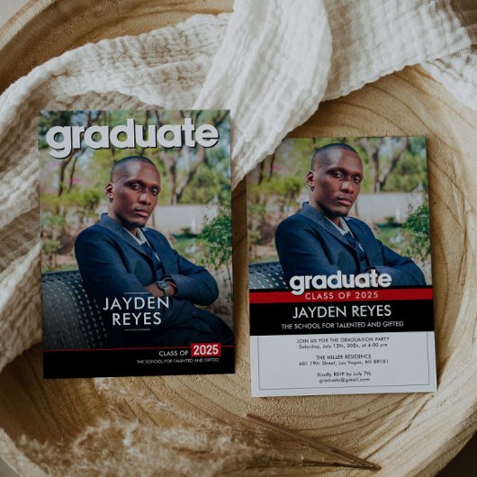 Vet Afstuderen en feestuitnodiging Kaart