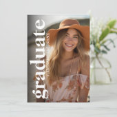 Vet Afstuderen Foto - typografie - Afstudeerder Pa Kaart (Staand voorkant)