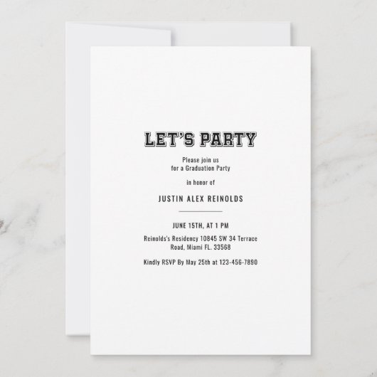 Vet Afstuderen modern Afstuderen Kaart (Achterkant)