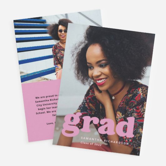 Vet Afstuderen | Modern Two Photo 2022 Afstuderen Kaart