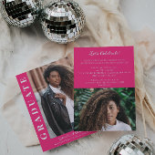 Vet Afstuderen Moderne foto aankondiging