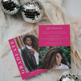 Vet Afstuderen Moderne foto aankondiging