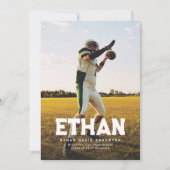 Vet afstuderen naam eenvoudig sportief afstuderen kaart (Voorkant)