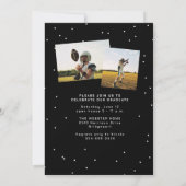 Vet afstuderen naam eenvoudig sportief afstuderen kaart (Achterkant)