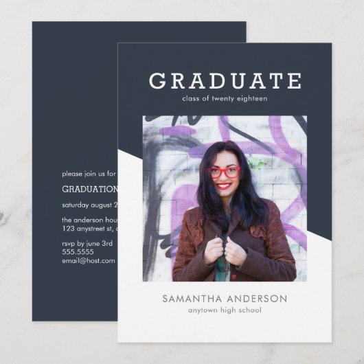 Vet Afstuderen Uitnodiging (Voorkant / Achterkant)