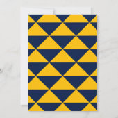 Vet Afstuderen van Navy Gold Afstudeerder Kaart (Achterkant)