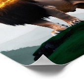 Vet als een leeuw Spreuken 28:1 Poster (Hoek)