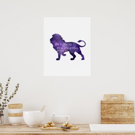 Vet als leeuw - Bijbelse versie Poster (Keuken)