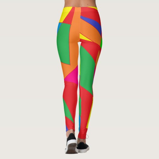 Vet als messing ontwerp chunky gekleurde leggings (Achterkant)