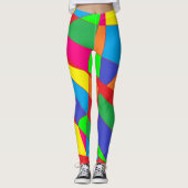 Vet als messing ontwerp chunky gekleurde leggings (Voorkant)