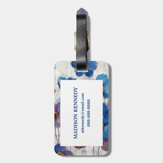 Vet Anemones Bagagelabel (Achterkant verticaal)