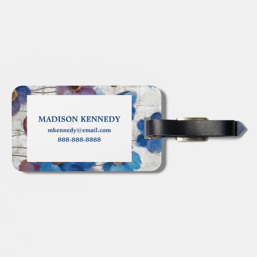 Vet Anemones Bagagelabel (Achterkant horizontaal)