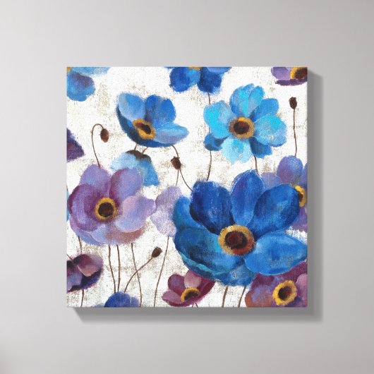 Vet Anemones Canvas Afdruk (Voorkant)
