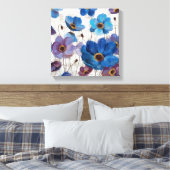 Vet Anemones Canvas Afdruk (Insitu (Slaapkamer))
