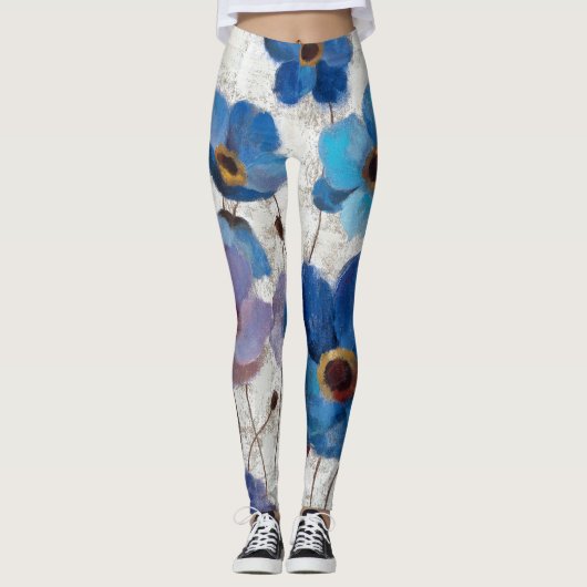 Vet Anemones Leggings (Voorkant)