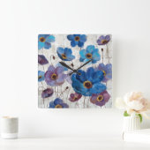 Vet Anemones Vierkante Klok (Huis)