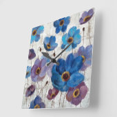 Vet Anemones Vierkante Klok (Hoek)