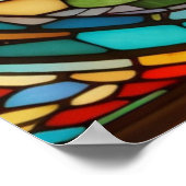 *~* Vet AP68 TIGER Glas in lood 5:4 Fantasie Poster (Hoek)