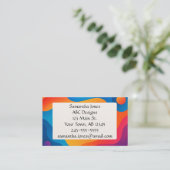 Vet, artistiek en grillig QR Code Visitekaartje (Staand voorkant)